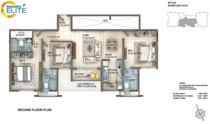 Radiance Elite - Floor Plan