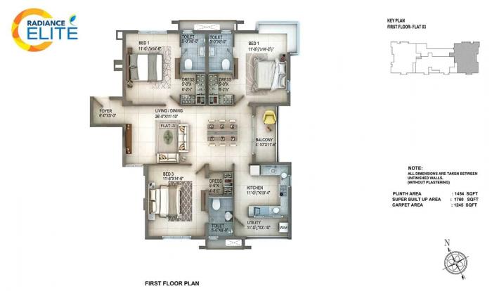 Radiance Elite - Floor Plan