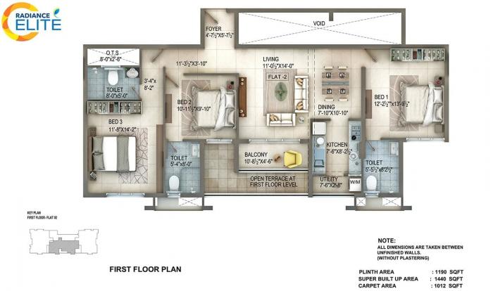 Radiance Elite - Floor Plan
