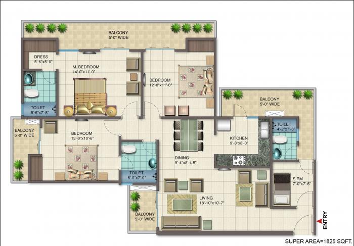 Nirala Splendora - Floor Plan