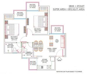 Ajnara Sports City - Floor plan