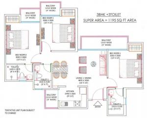Ajnara Sports City - Floor plan
