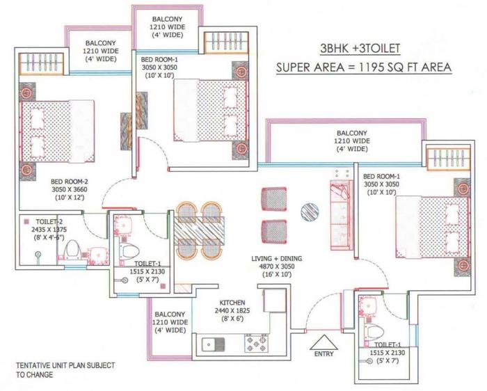 Ajnara Sports City - Floor Plan