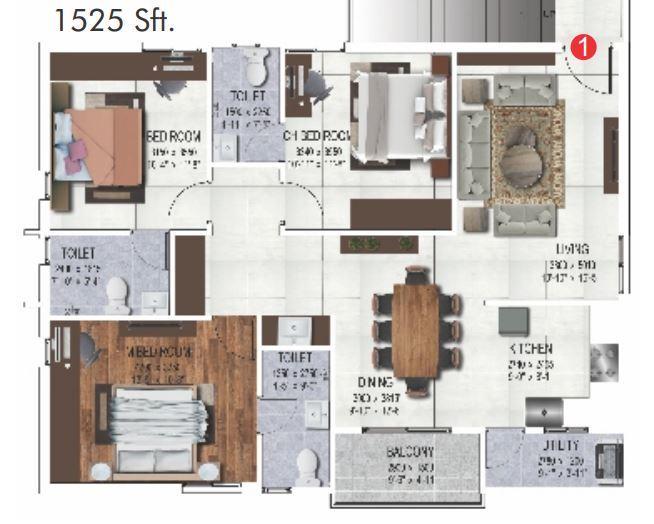 Canny Iris - Floor Plan