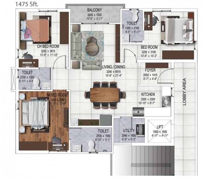 Canny Iris - Floor Plan