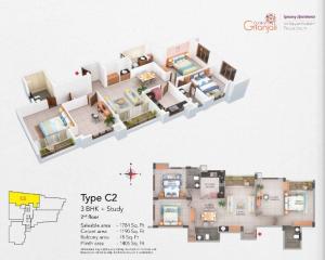 Cordial Gitanjali - Floor plan