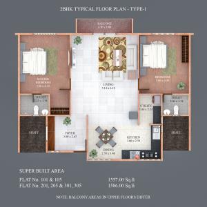 Pramur Aster - Floor plan