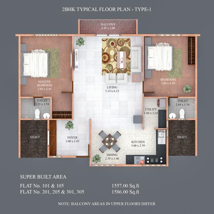 Pramur Aster - Floor Plan