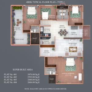 Pramur Aster - Floor plan