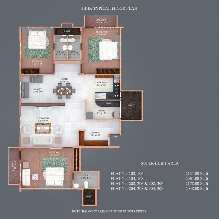 Pramur Aster - Floor Plan