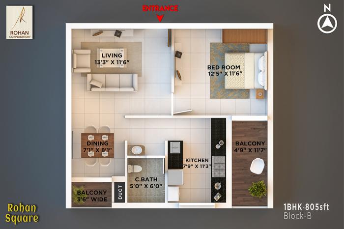 Rohan Square - Floor Plan