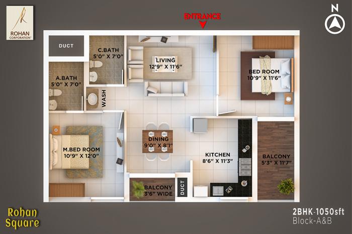 Rohan Square - Floor Plan