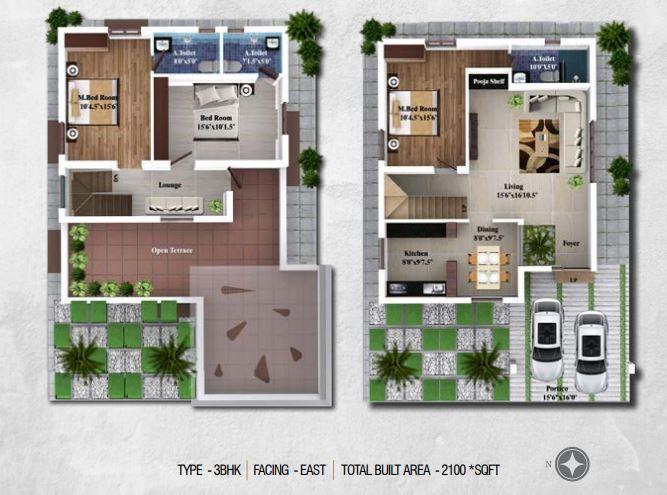 Sree Amitra's Aashirya - Floor Plan