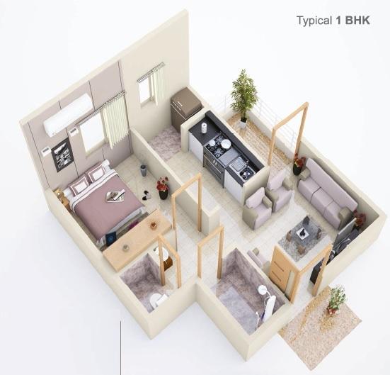 Arya Vrindavan - Floor Plan