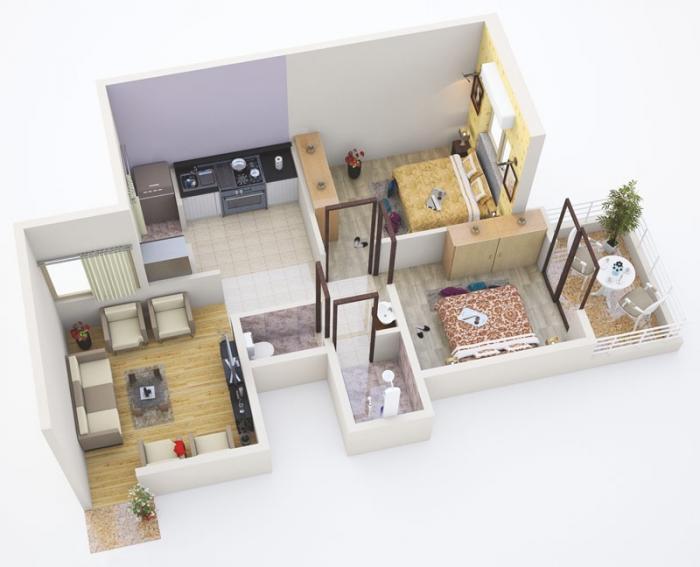Arya Vrindavan - Floor Plan