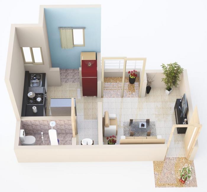 Arya Vrindavan - Floor Plan