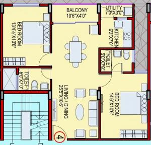 Ashish AN Reddy Apartment - Floor plan