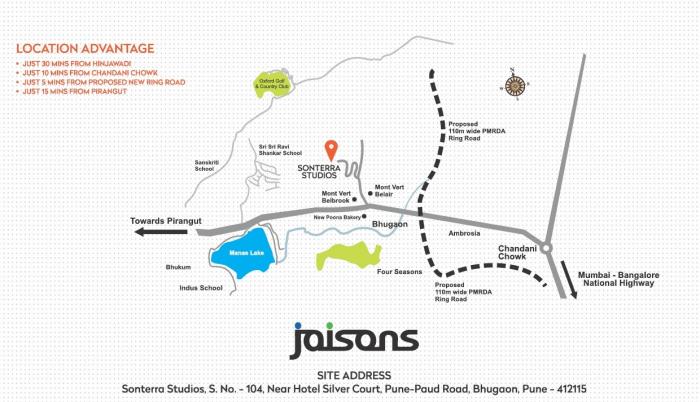 Jaisons Sonterra Studios - Locality