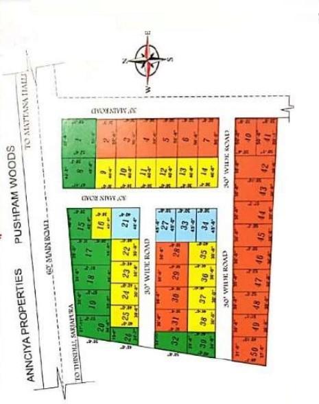 Padmavathi Balaji Residencial Layout - Master Plan