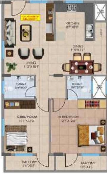 JMD SR residency - Floor Plan