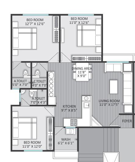 Raghuvir Spectrum - Floor Plan