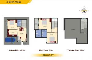 VNCT The White Villas Tambaram - Floor plan