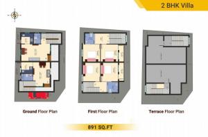 VNCT The White Villas Tambaram - Floor plan