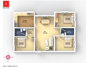VKL Santhi Homes - Floor plan
