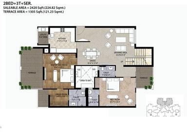 Amrapali Cloud Ville - Floor Plan