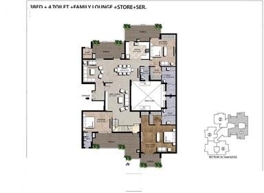 Amrapali Cloud Ville - Floor Plan