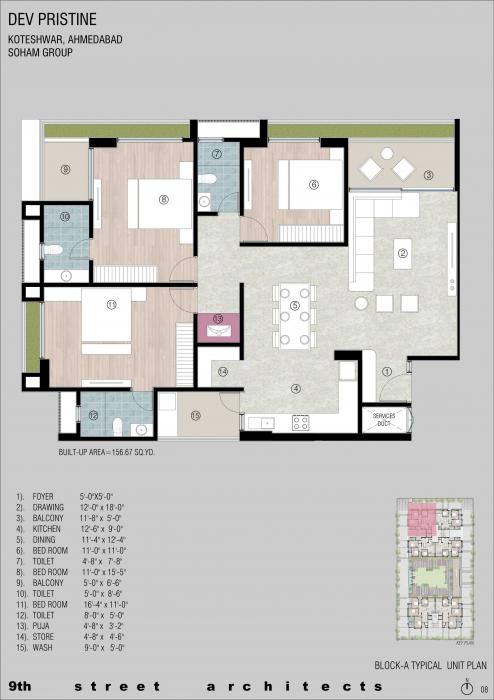 Soham Dev Pristine - Floor Plan