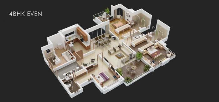 Kumar Sanctum - Floor Plan