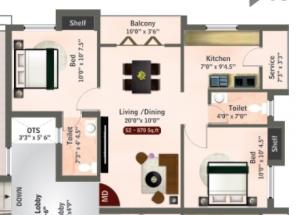 Bhagavathy Parvathi Enclave - Floor plan