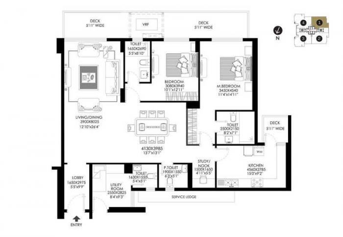 DLF The Crest - Floor Plan