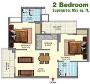 Antriksh Kanball 3G - Floor plan