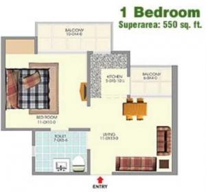 Antriksh Kanball 3G - Floor plan