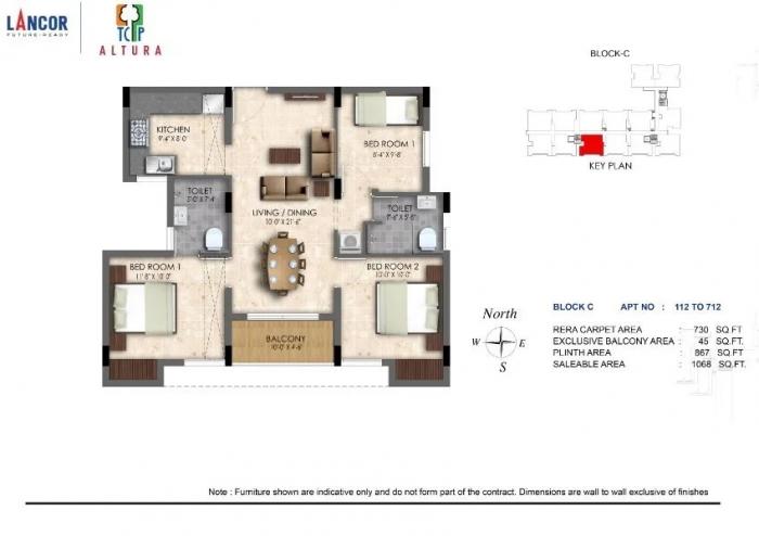 Lancor TCP Altura Block C - Floor Plan