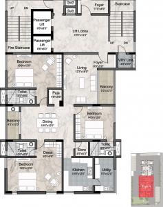 Krishna The Head Quarters - Floor plan