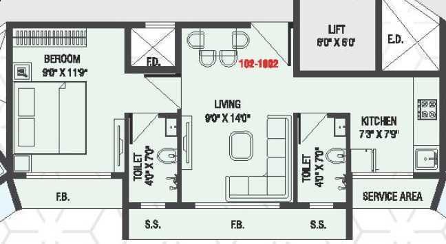Om Aditya Paraiso - Floor Plan