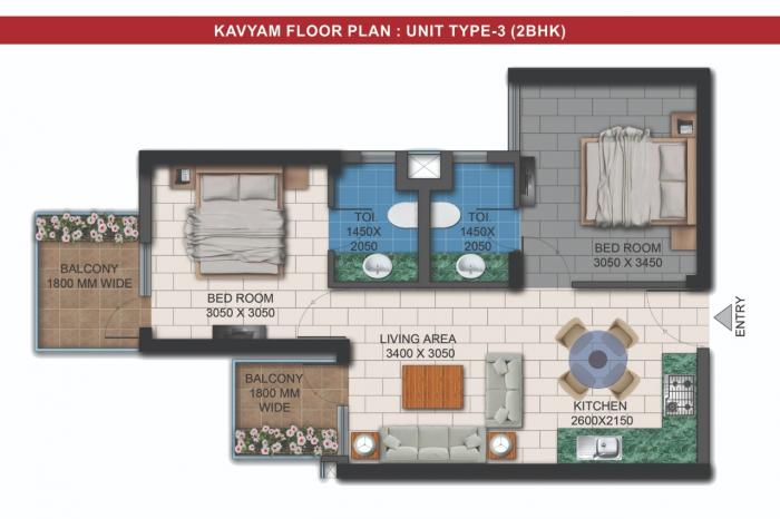 Agrante Kavyam Homes - Floor Plan