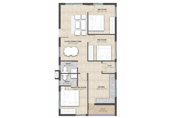 Bonsai Devdar - Floor Plan