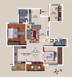 Aakar Acropolis Block C - Floor plan