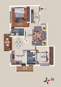 Aakar Acropolis Block C - Floor plan