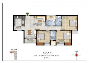 Ruby Dakshin - Floor plan