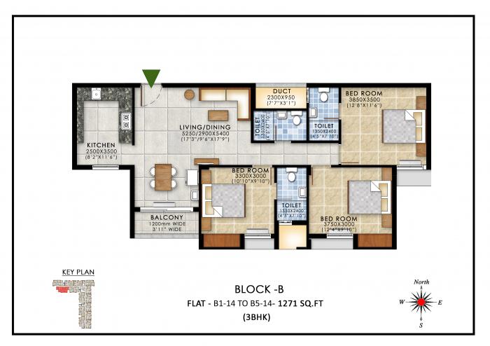 Ruby Dakshin - Floor Plan