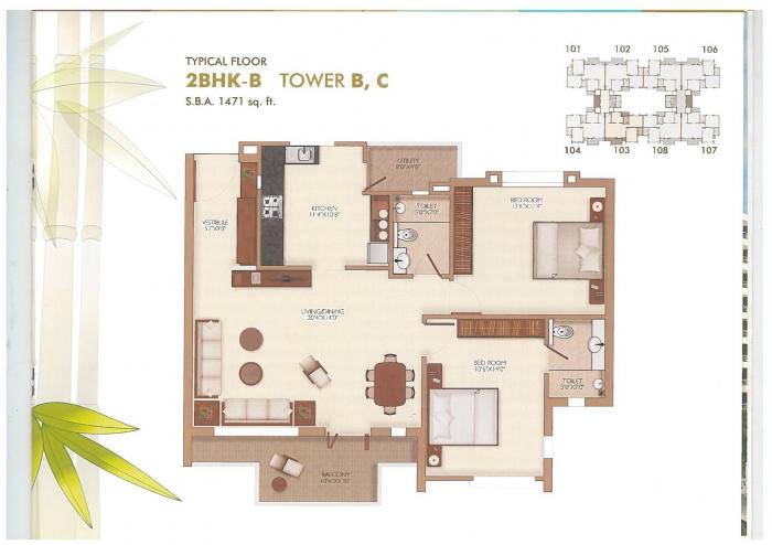 Narayan Luxuria - Floor Plan