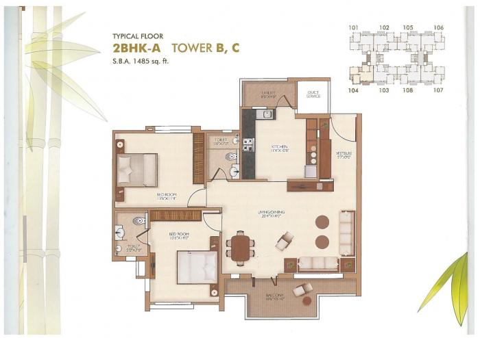 Narayan Luxuria - Floor Plan