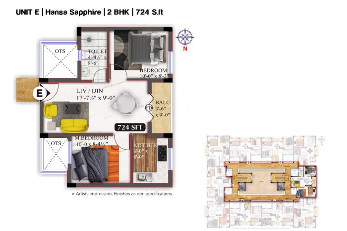 Hansa Ruby - Floor Plan