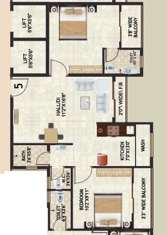 Shree Siddhivinayak Residency - Floor Plan