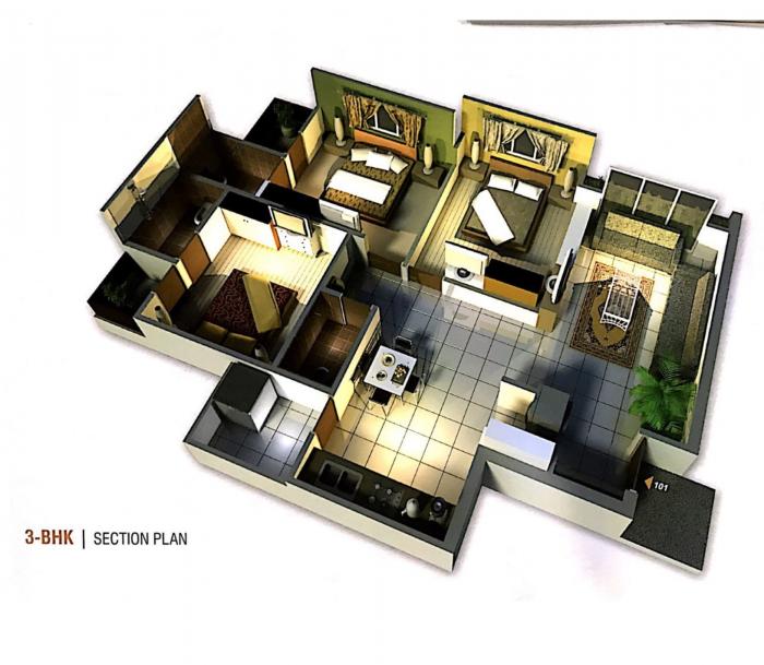Baghban White Rose - Floor Plan
